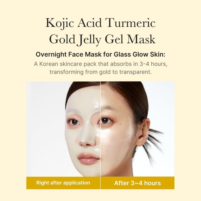 Kojic Acid Turmeric Gold Jelly Gel Mask - Image 3